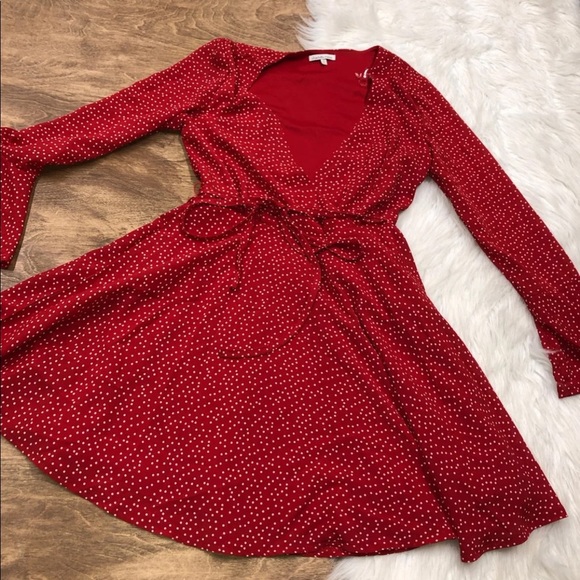 Charlotte Russe small red polka dot flirty dress - Picture 3 of 9